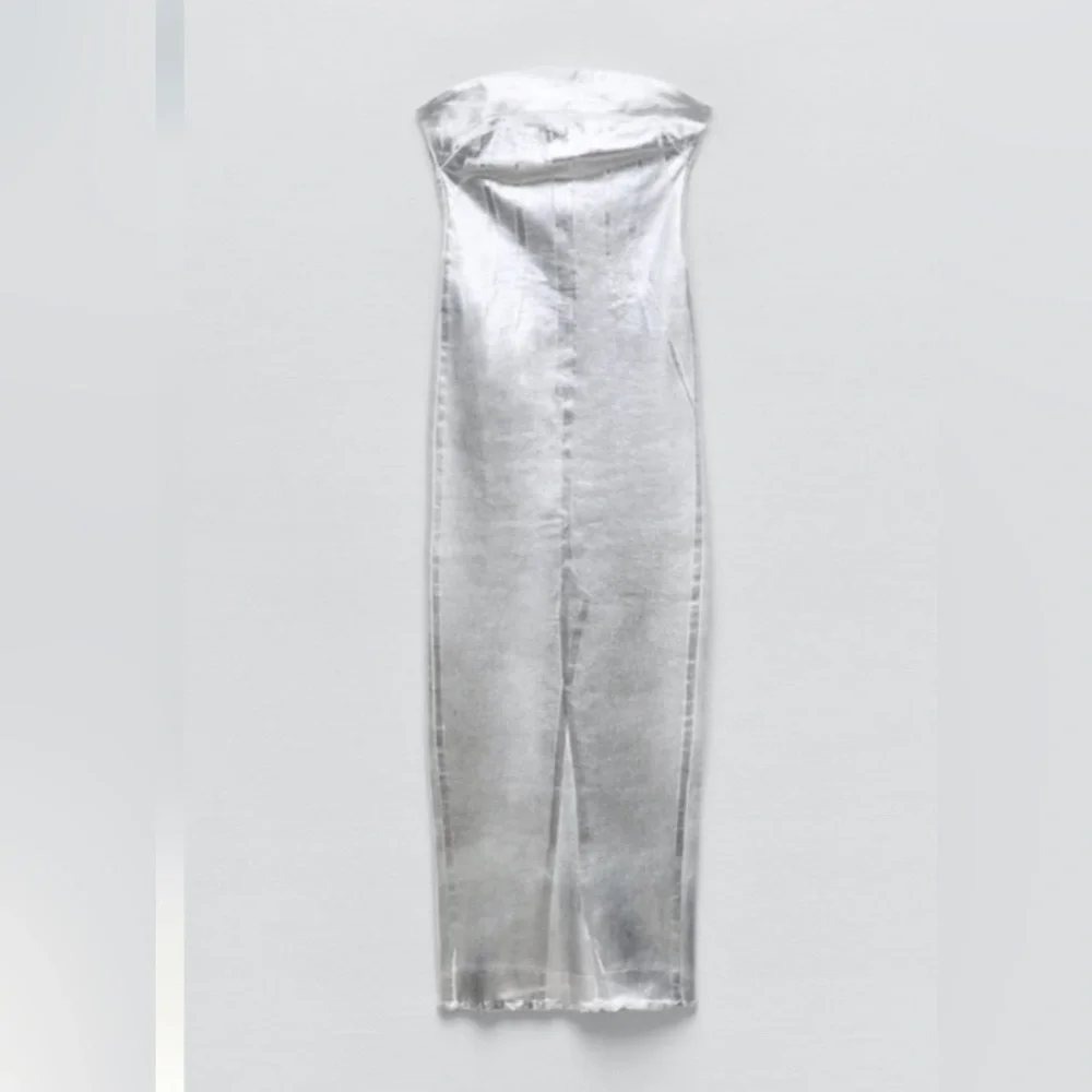 🌟NWT🌟Zara Fitted Metallic Dress - Picture 3 of 12
